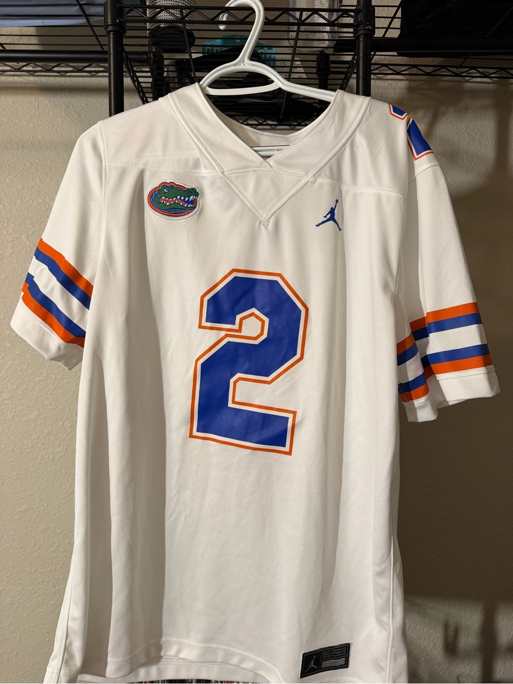Jordan White Florida Gators #2 Football Jersey with Blue and Orange Accents